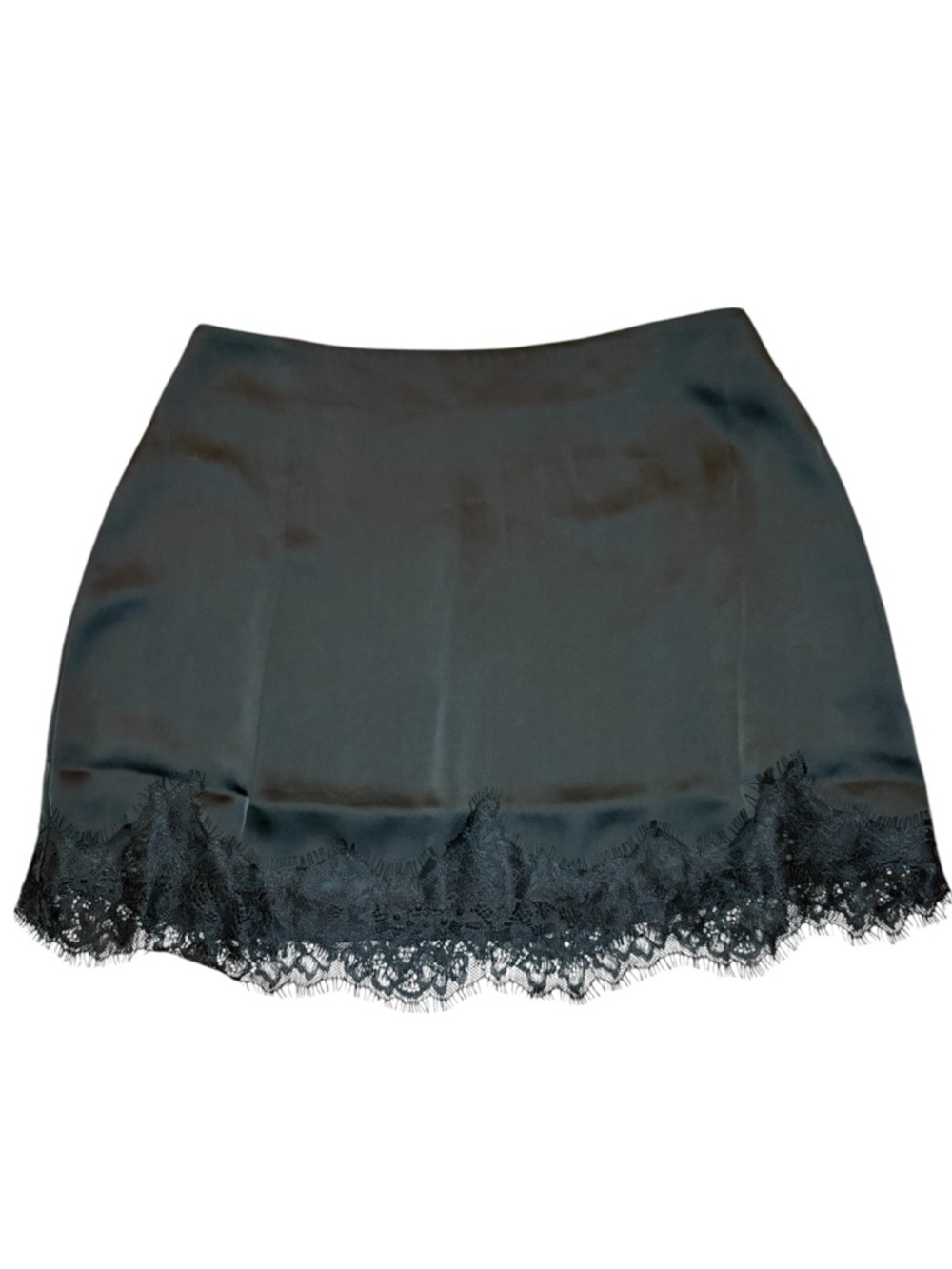 ASOS lace trim mini skirt black size 4
